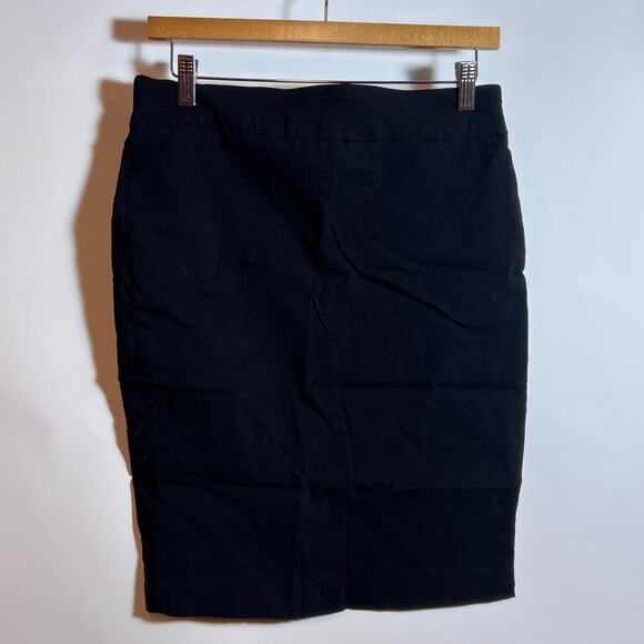 D.E.A. New York Black Midi Casual Office Siren Pencil Skirt Size 8 - Picture 3 of 5